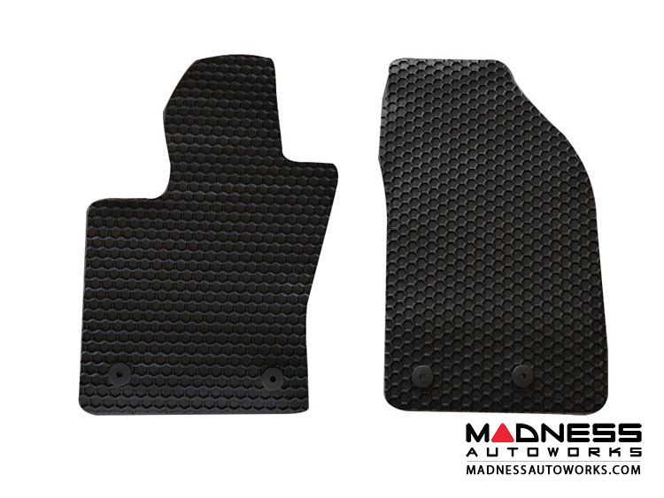 FIAT 500 Floor Mats All Weather Rubber Hexomat Front + Rear Set